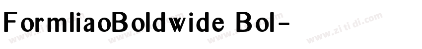 FormliaoBoldwide Bol字体转换